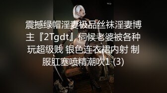 震撼绿帽淫妻极品丝袜淫妻博主『2Tgdt』伺候老婆被各种玩超级贱 银色连衣裙内射 制服肛塞喷精潮吹1 (3)